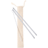 Pilli Kalux straw set, luonnollinen, hopea liikelahja logopainatuksella