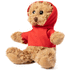 Plyysikangas Loony teddy bear, ruskea, punainen lisäkuva 1