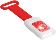 Polkupyörän lamppu Plaup flashlight, valkoinen, punainen liikelahja logopainatuksella