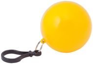Poncho Storm poncho keyring, keltainen liikelahja logopainatuksella