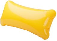 Puhallettava tyyny Cancun beach pillow, keltainen liikelahja logopainatuksella