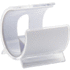 Puhelinteline Barry mobile holder, valkoinen, läpinäkyvä liikelahja logopainatuksella