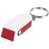 Puhelinteline Satari mobile holder keyring, valkoinen, punainen liikelahja logopainatuksella