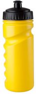 Pyöräilijän pullo Iskan sport bottle, keltainen liikelahja logopainatuksella