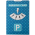 Pysäköintikiekko CreaPark parking card, valkoinen liikelahja logopainatuksella