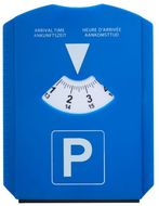 Pysäköintikiekko ScraPark parking card, sininen liikelahja logopainatuksella