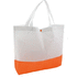 Rantakassi Bagster beach bag, valkoinen, oranssi liikelahja logopainatuksella