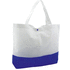 Rantakassi Bagster beach bag, valkoinen, sininen liikelahja logopainatuksella