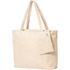 Rantakassi Drexis beach bag, luonnollinen liikelahja logopainatuksella