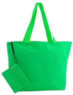 Rantakassi Monkey beach bag, vihreä liikelahja logopainatuksella