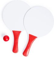 Rantamailat Cupsol beach tennis, punainen liikelahja logopainatuksella