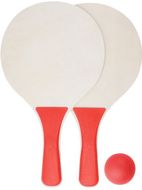 Rantamailat Tarik beach tennis, punainen liikelahja logopainatuksella