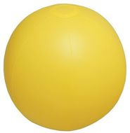 Rantapallo Playo beach ball (ø28 cm), keltainen liikelahja logopainatuksella