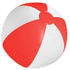 Rantapallo Playo beach ball (ø28 cm), valkoinen, punainen liikelahja logopainatuksella