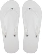 Rantasandaalit Boracay beach slippers, valkoinen liikelahja logopainatuksella