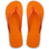 Rantasandaalit Cayman beach slippers, valkoinen, oranssi liikelahja logopainatuksella