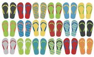 Rantasandaalit CreaPlaya customisable beach slippers, monivärinen liikelahja logopainatuksella
