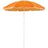 Rantavarjo Mojacar beach umbrella, valkoinen, oranssi liikelahja logopainatuksella
