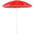 Rantavarjo Mojacar beach umbrella, valkoinen, punainen liikelahja logopainatuksella