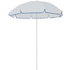 Rantavarjo Mojacar beach umbrella, valkoinen, sininen liikelahja logopainatuksella