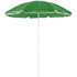Rantavarjo Mojacar beach umbrella, valkoinen, vihreä liikelahja logopainatuksella