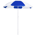 Rantavarjo Nukel beach umbrella, sininen, valkoinen liikelahja logopainatuksella