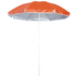 Rantavarjo Taner beach umbrella, valkoinen, oranssi liikelahja logopainatuksella