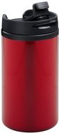 Rikkoutumaton muki Citrox thermo mug, musta, punainen liikelahja logopainatuksella