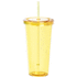 Rikkoutumaton muki Trinox cup, keltainen liikelahja logopainatuksella