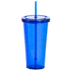 Rikkoutumaton muki Trinox cup, sininen liikelahja logopainatuksella