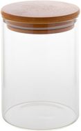 Ruokakotelo Momomi glass storage jar, luonnollinen, läpinäkyvä liikelahja logopainatuksella