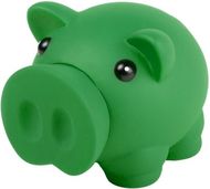 Säästöpossu Donax piggy bank, vihreä liikelahja logopainatuksella
