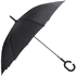 Sateenvarjo Halrum umbrella, musta liikelahja logopainatuksella