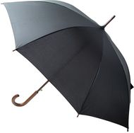 Sateenvarjo Limoges RPET umbrella, musta liikelahja logopainatuksella