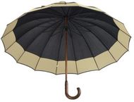 Sateenvarjo Monaco umbrella, musta liikelahja logopainatuksella