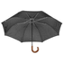 Sateenvarjo Stansed umbrella, musta liikelahja logopainatuksella
