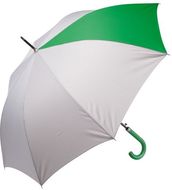 Sateenvarjo Stratus umbrella, harmaa, vihreä liikelahja logopainatuksella