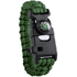 Seikkailusetti Kupra survival bracelet, musta, vihreä liikelahja logopainatuksella
