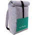 Selkäreppu CreaFelt Back custom backpack, harmaa liikelahja logopainatuksella