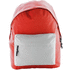 Selkäreppu Discovery backpack, valkoinen, punainen liikelahja logopainatuksella