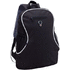 Selkäreppu Humus backpack, musta liikelahja logopainatuksella