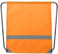 Selkäreppu Lemap reflective drawstring bag, oranssi liikelahja logopainatuksella