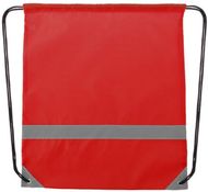 Selkäreppu Lemap reflective drawstring bag, punainen liikelahja logopainatuksella