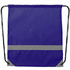 Selkäreppu Lemap reflective drawstring bag, sininen liikelahja logopainatuksella