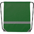 Selkäreppu Lemap reflective drawstring bag, vihreä liikelahja logopainatuksella