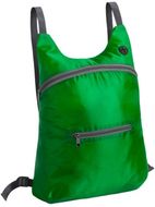 Selkäreppu Mathis foldable backpack, vihreä liikelahja logopainatuksella