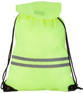 Selkäreppu Carrylight reflective bag, neon-keltainen liikelahja logopainatuksella