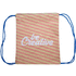 Selkäreppu CreaDraw custom drawstring bag, valkoinen, sininen lisäkuva 2