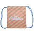 Selkäreppu CreaDraw custom drawstring bag, valkoinen, sininen lisäkuva 3