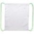 Selkäreppu CreaDraw custom drawstring bag, valkoinen, vihreä lisäkuva 1